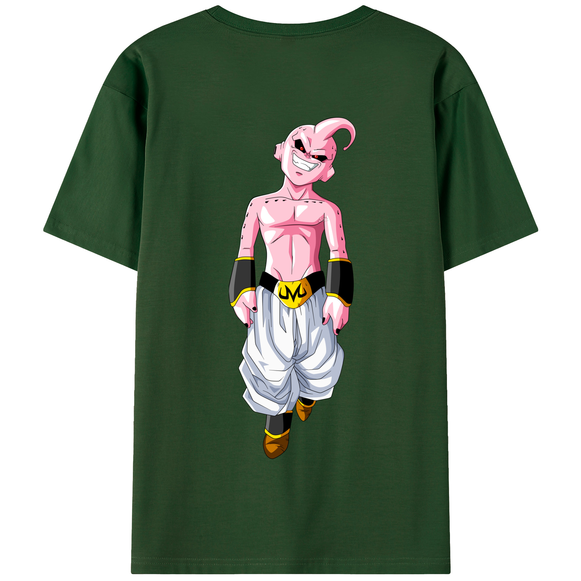 （画像用） ドラゴンボール 魔人ブウ DRAGON BALL Majin Buu 綿100％半袖Tシャツ（背面プリント）